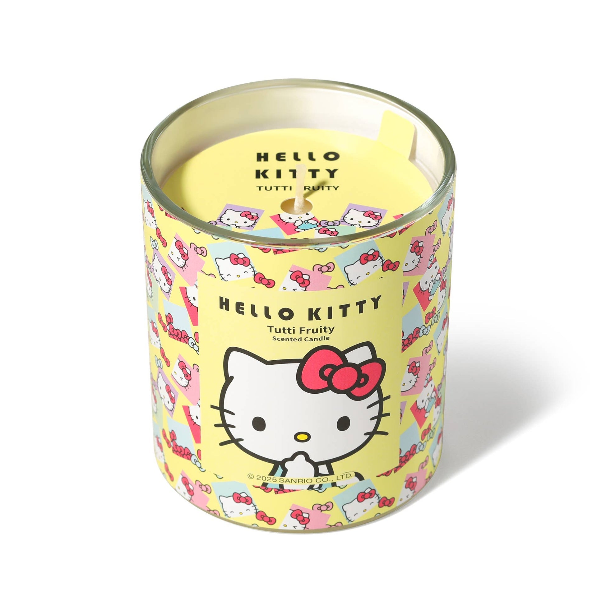 Hello Kitty Original Print Yellow Candle, Tutti Frutti Perfume