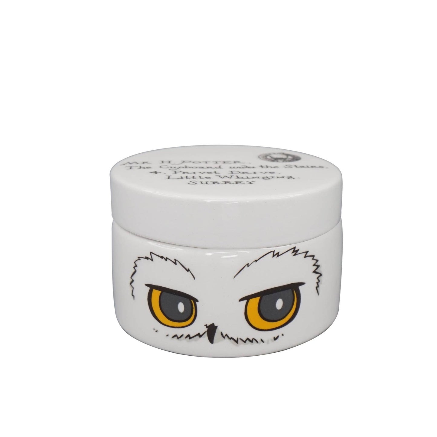 Harry Potter Keramikdose, rund - Hedwig