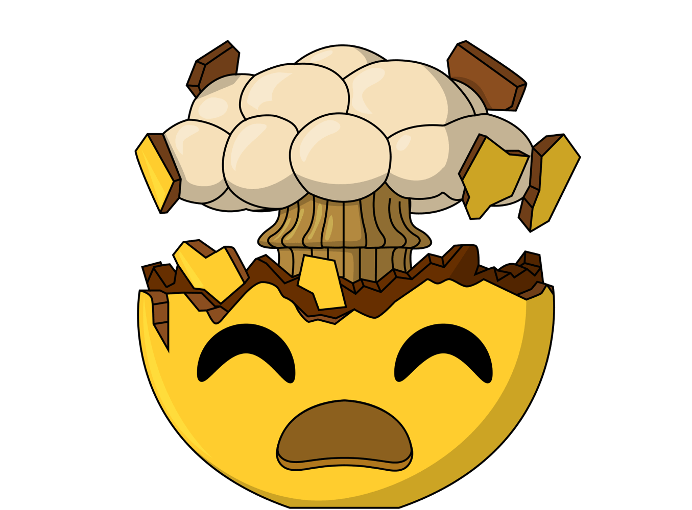 Emoji „Geist geblasen“