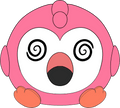Dizzy Flamingo Sticker (6in)