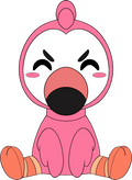 Flamingo Sit Plush (1 ft)