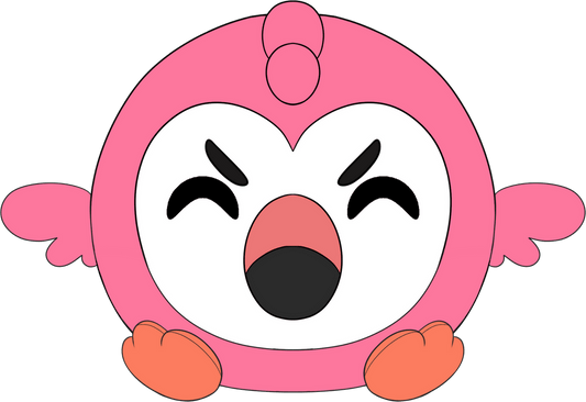 Mad Flamingo Stickie (6in)