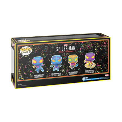 Pop! Miles Morales 4-Pack (Black Light) (SE)