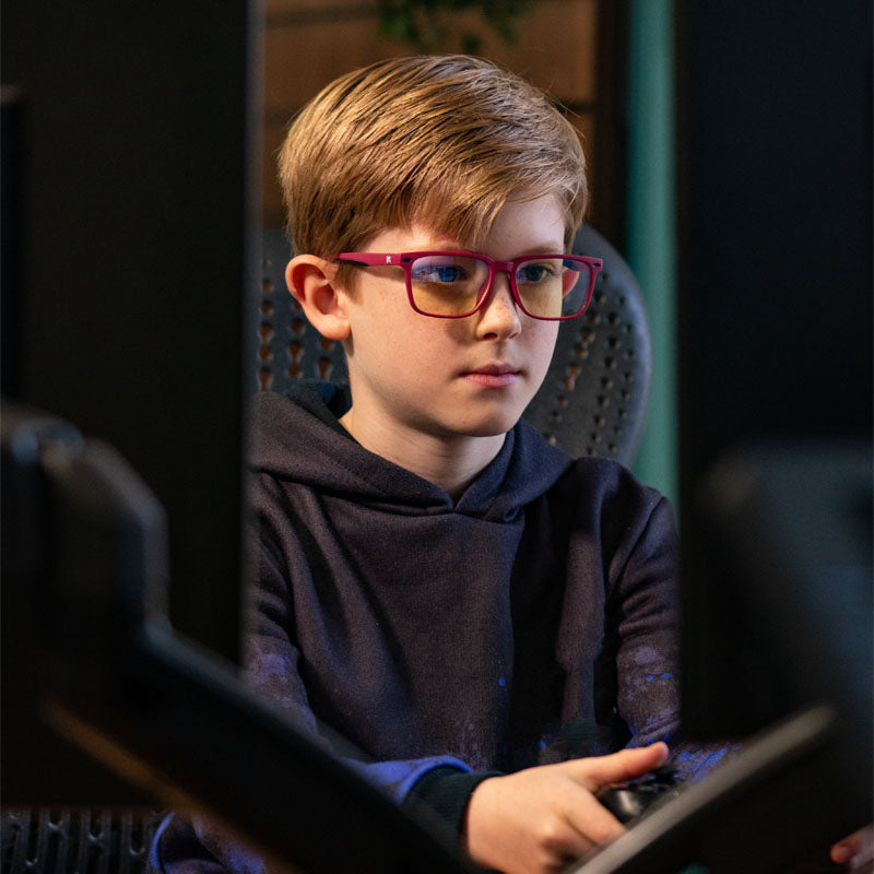 Lunettes Gaming Enfant Anti-Lumière Bleue Numskull - Rose
