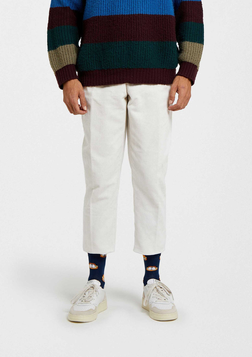 BeGarfield Faces Navy Socks