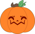 Halloween Pumpkin Stickie (6in)
