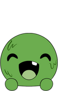 Happy Slimecicle Stickie (6in)