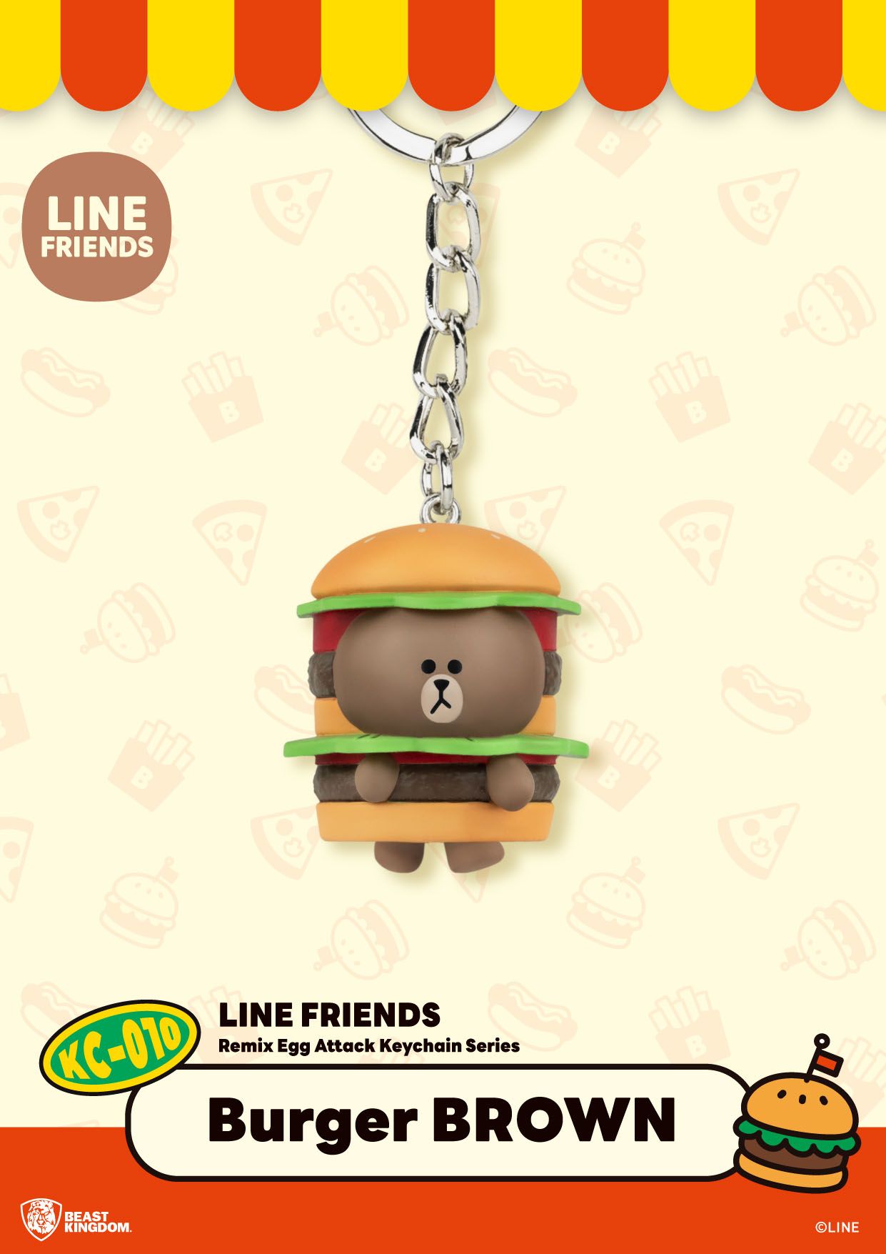 Přívěsek na klíče Mini Egg Attack – Line Friends 
