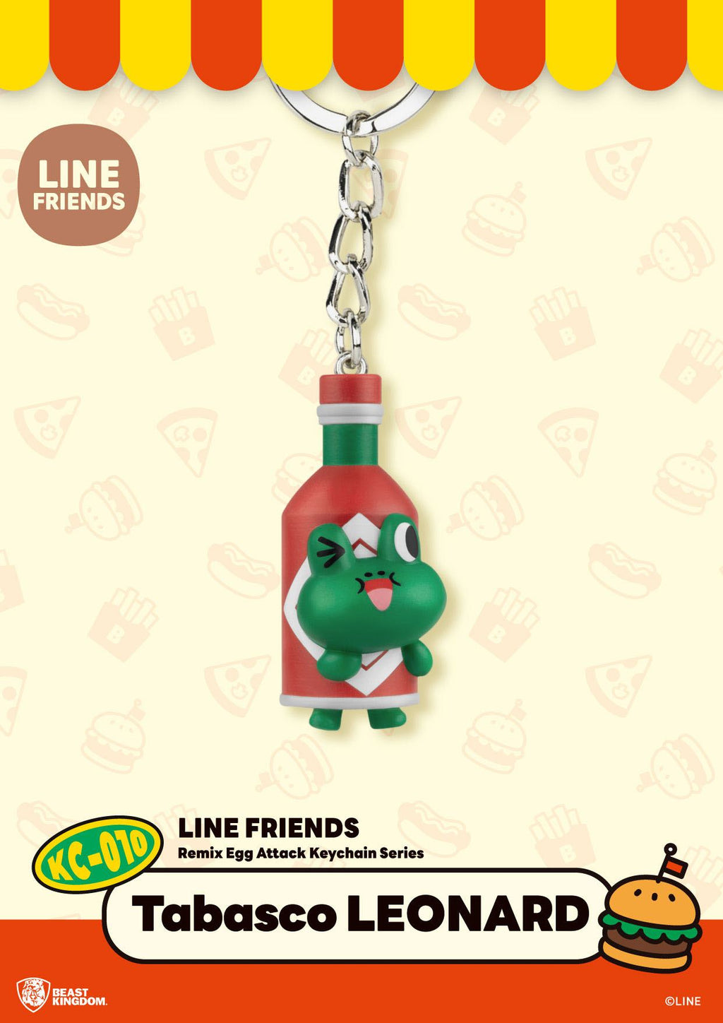 Přívěsek na klíče Mini Egg Attack – Line Friends 