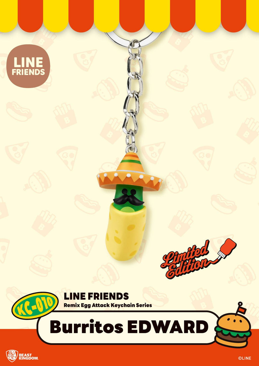 Přívěsek na klíče Mini Egg Attack – Line Friends 