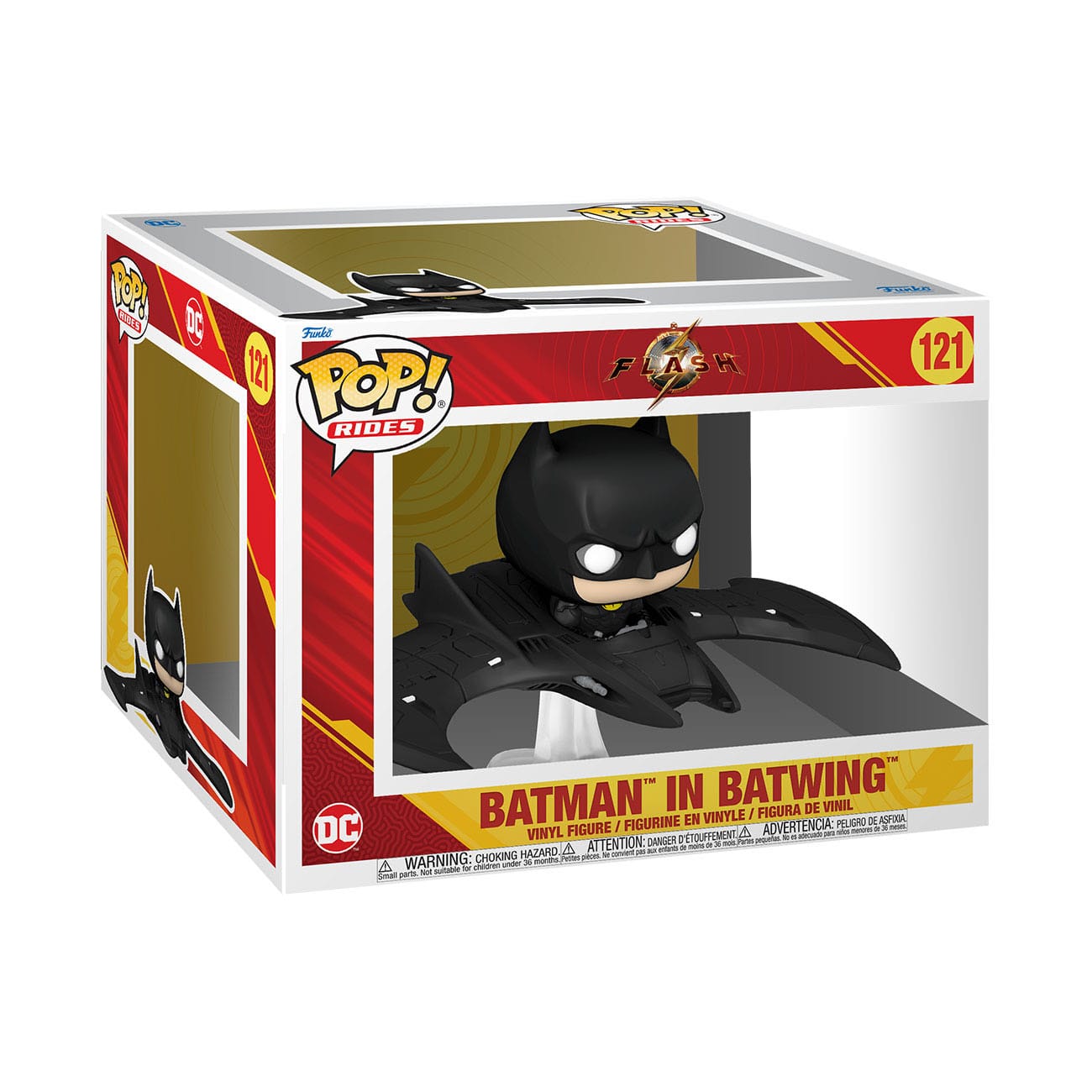 the flash pop rides super deluxe batman in batwing 121