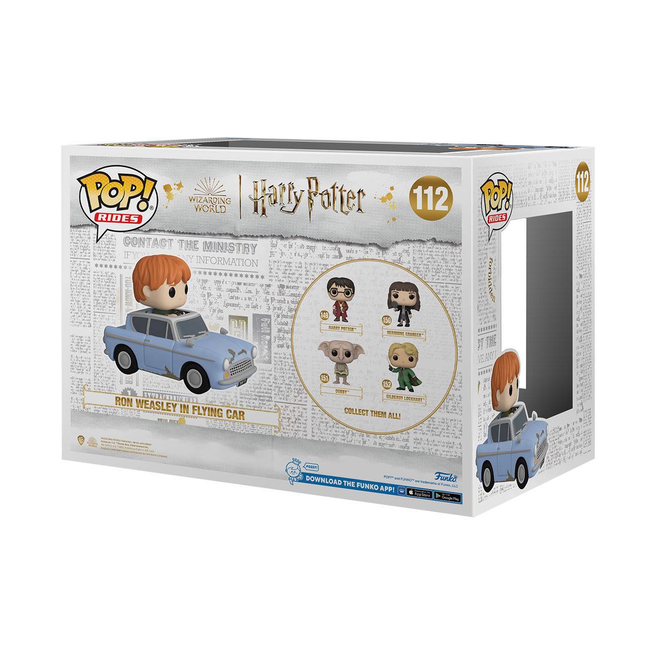 harry potter chamber of secrets anniversary funko pop movies vinyl figurine ron weasley w car