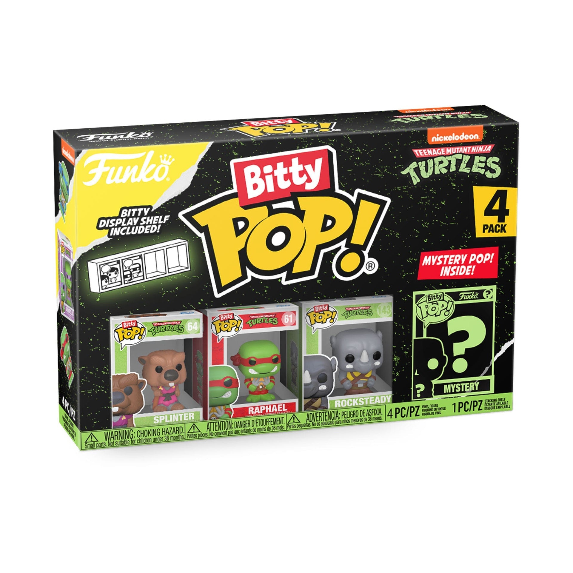 bitty pop teenage mutant ninja turtles 4 pack series 3