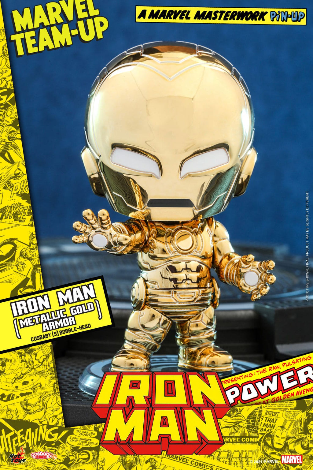 Iron Man (Metalické zlaté brnění) Cosbaby 