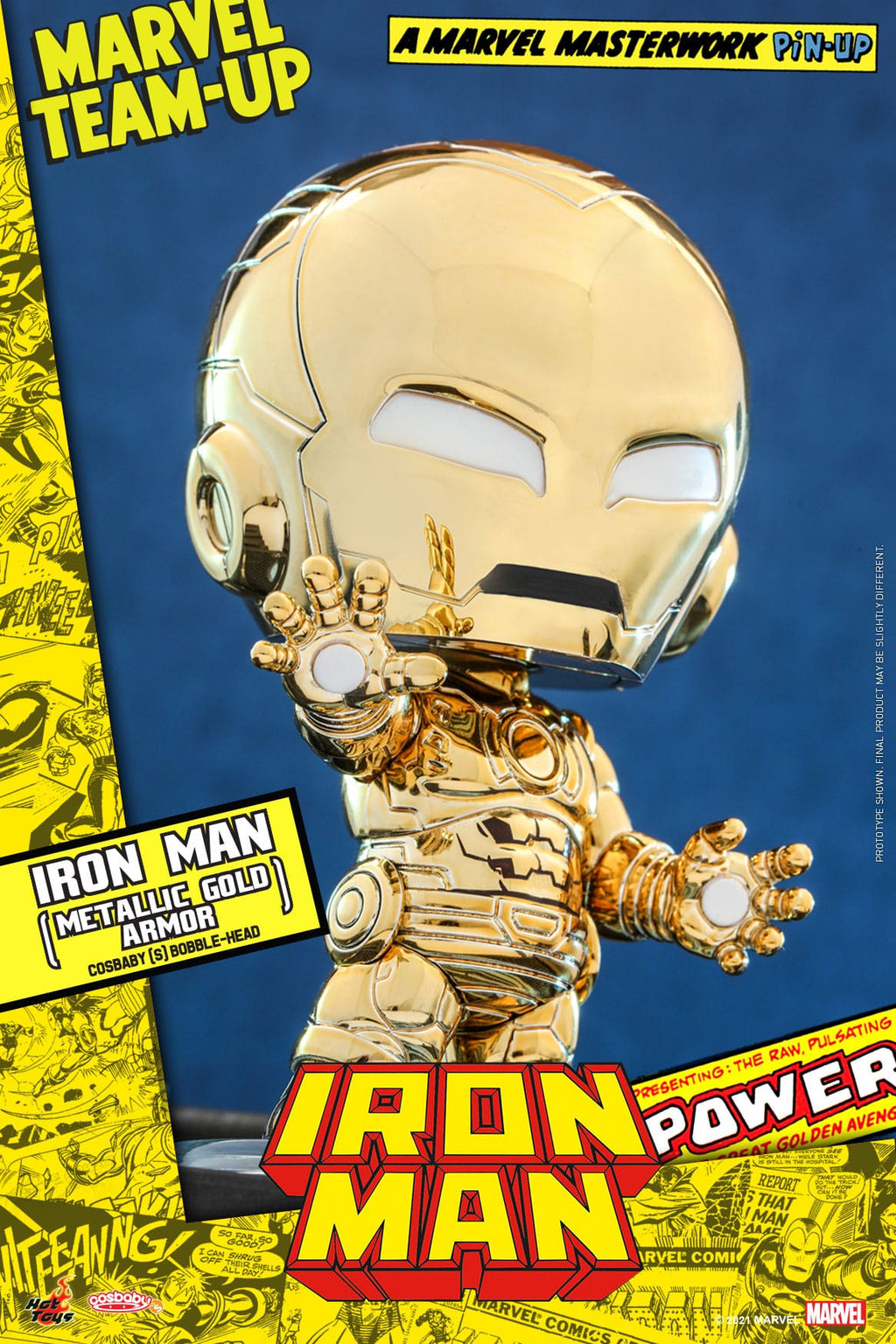 Iron Man (Metalické zlaté brnění) Cosbaby 
