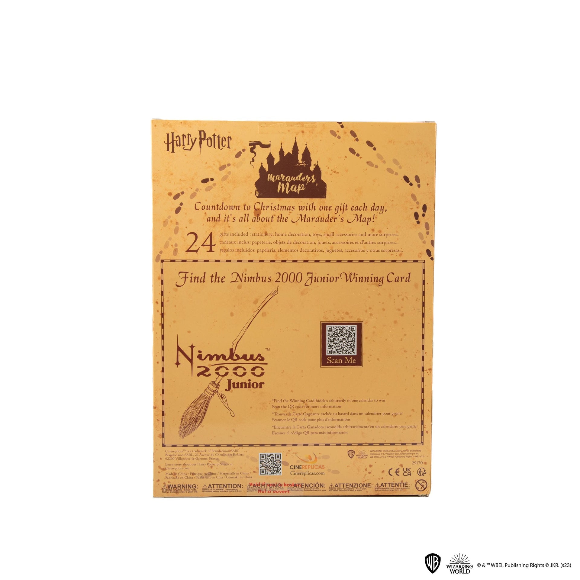 Adventní kalendář Harryho Pottera - Marauderova mapa