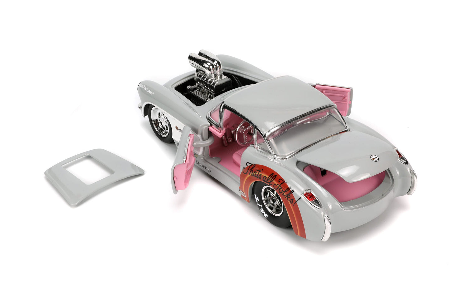 looney tunes 1967 chevy corvette 1 24 jada toys