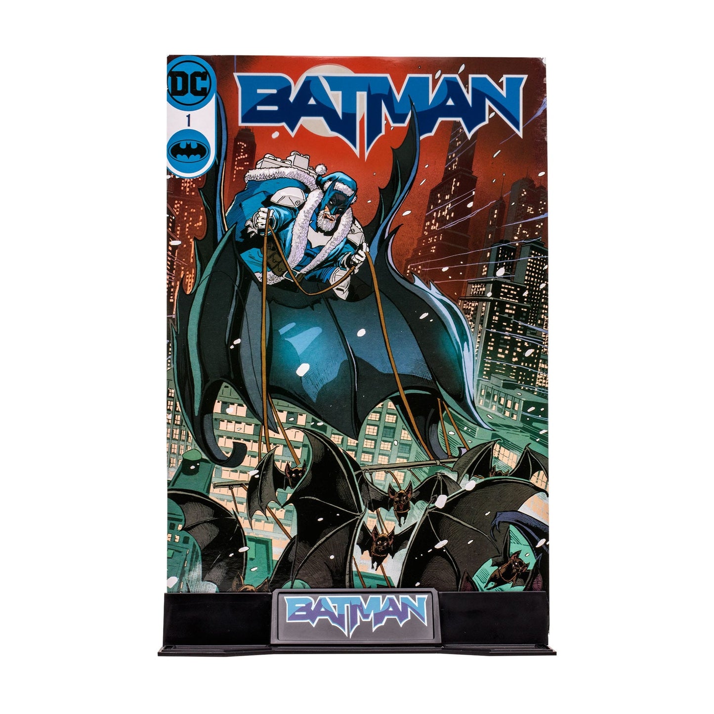 batman santa blue gold label mcfarlane toys