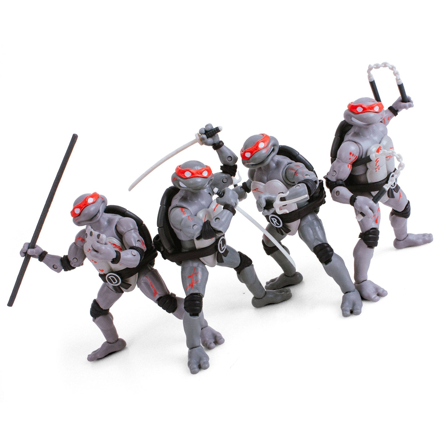 Turtles Battle Damage 4-Pack