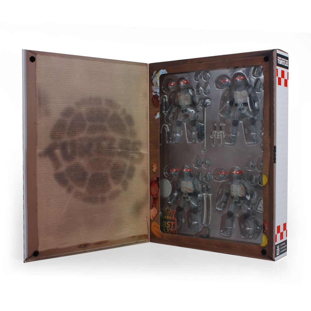 Coffret BST AXN Tortues Ninja Battle Damage - 4 Figurines 13 cm