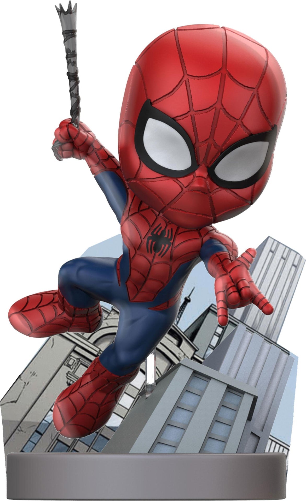Mini-diorama Superama Spider-Man Metallic 10 cm - Édition SDCC