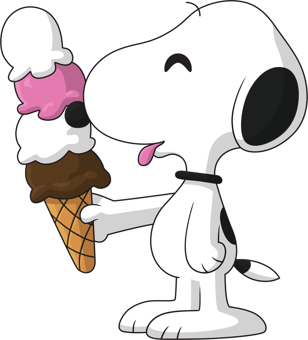 Eiscreme Snoopy