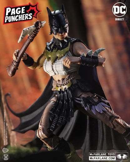 batgirl 7 figure with batman fighting the frozen comic page punchers