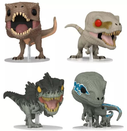 Jurassic World 3 Pop! - 4 KPL:N PAKKAUS (SE) - ENNAKKOTILAUS*