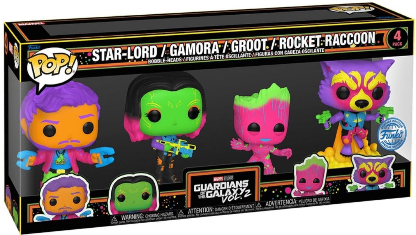 Les Gardiens de la Galaxie 4-Pack (Black Light)