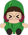 Skeptical Pickle Plush (9in)