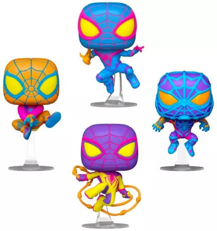 Pop! Miles Morales 4-Pack (Black Light) (SE)