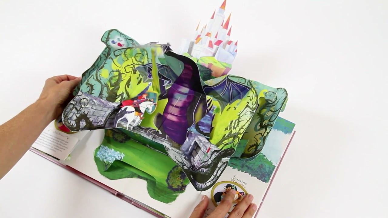 livre pop up magique princesses disney