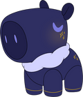 Midnight Capybara Plush (9in)