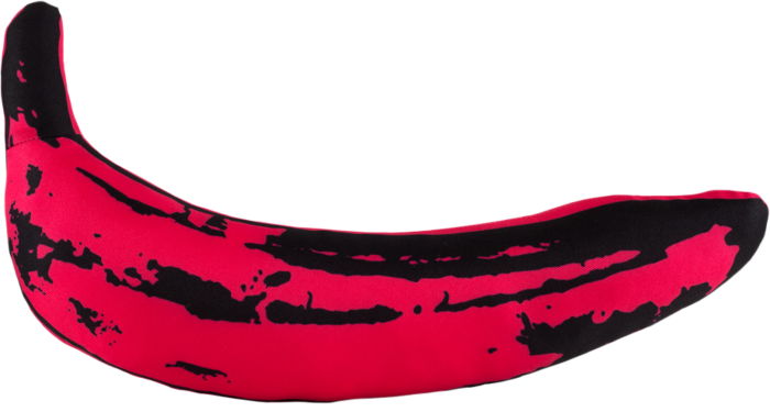 Andy Wharol rožinis bananinis pliušinis žaislas