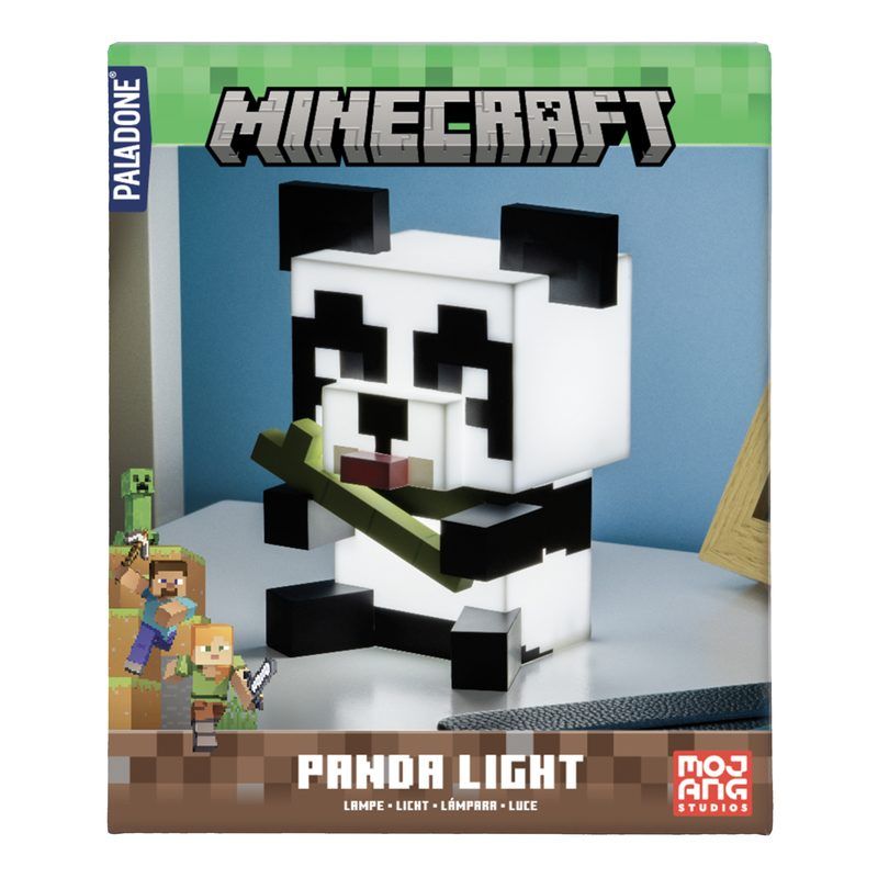 Minecraftová lampa - Panda