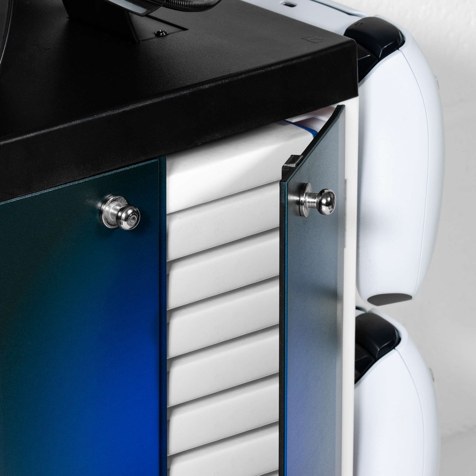 PS5 Gaming Locker Inspiration - Blue and White