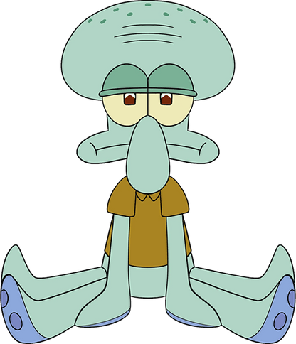 Squidward Sit Plush (9in)
