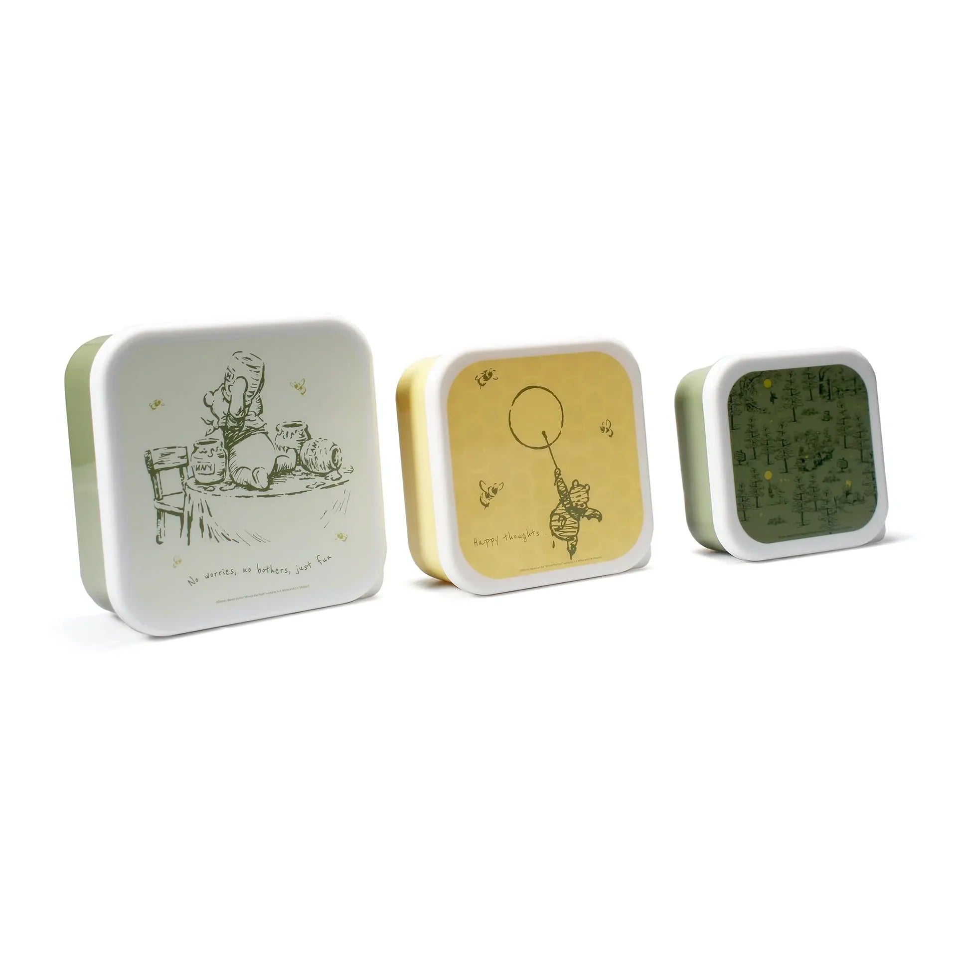 3er-Set Winnie Puuh Snackboxen