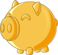 Piggy Bank Plush (9in)