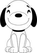 Snoopy Sit Plush (9in)