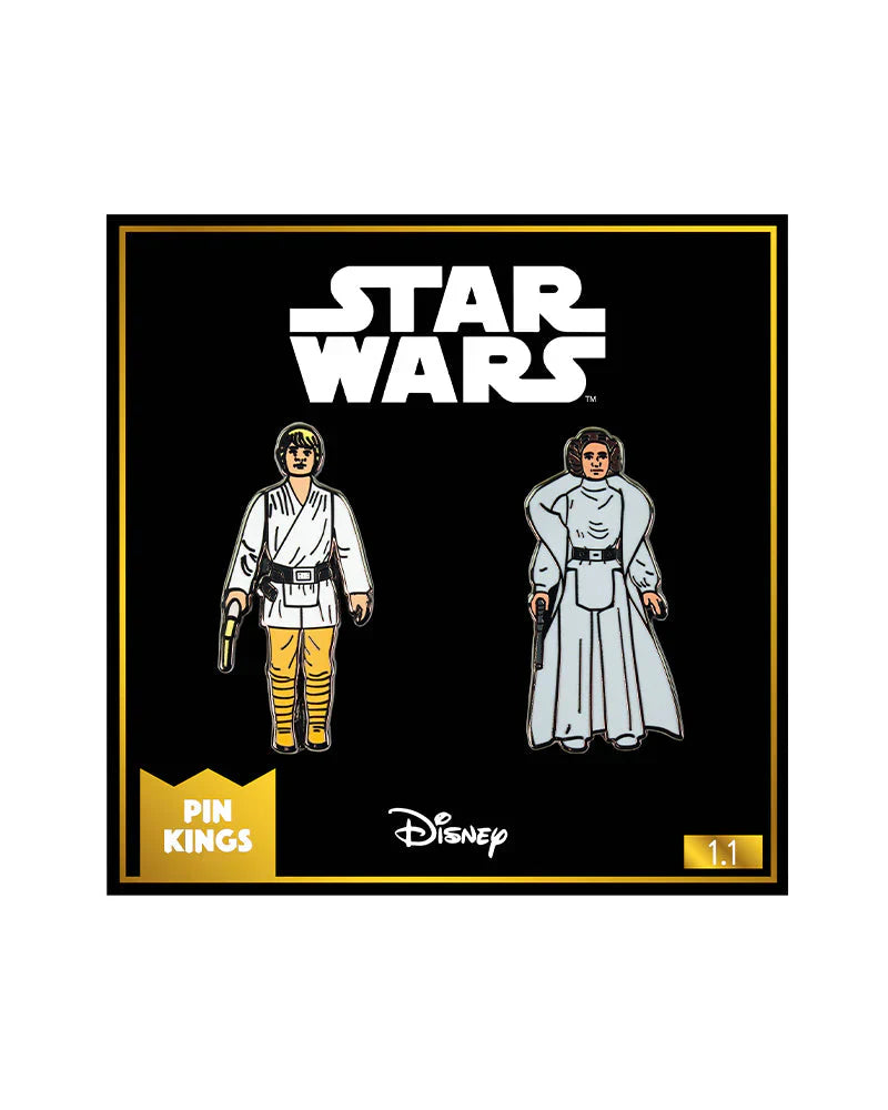 Star Wars kitűzőkészlet 1.1 - Luke Skywalker és Leia hercegnő