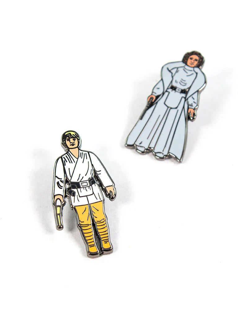 Star Wars kitűzőkészlet 1.1 - Luke Skywalker és Leia hercegnő