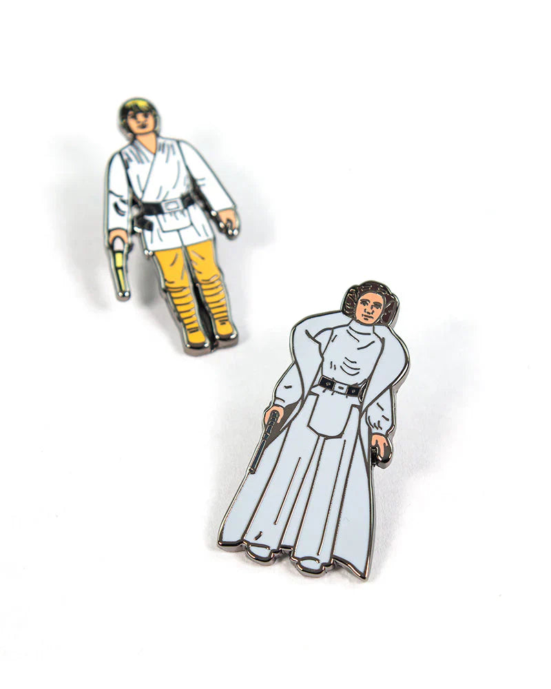Star Wars kitűzőkészlet 1.1 - Luke Skywalker és Leia hercegnő