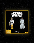 Star Wars kitűzőkészlet 1.1 - Luke Skywalker és Leia hercegnő