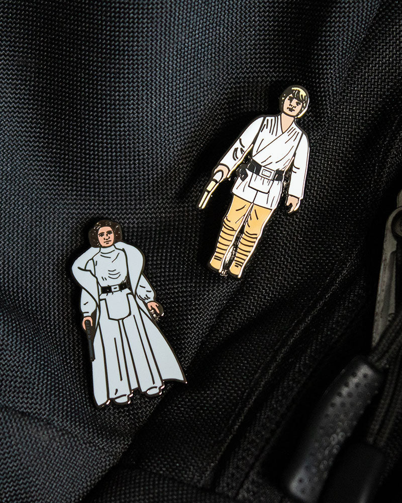 Star Wars kitűzőkészlet 1.1 - Luke Skywalker és Leia hercegnő