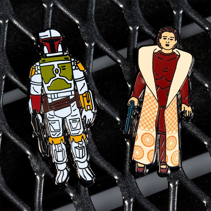 Star Wars Pins Set 1.11 – Boba Fett and Leia Organa (Bespin Gown)
