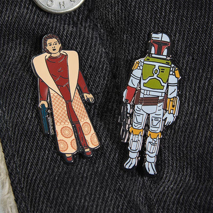Star Wars Pins Set 1.11 – Boba Fett and Leia Organa (Bespin Gown)