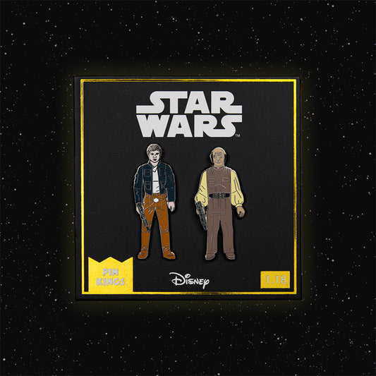 Star Wars Pin Set 1.18 – Han Solo (Bespin Outfit) and Lobot