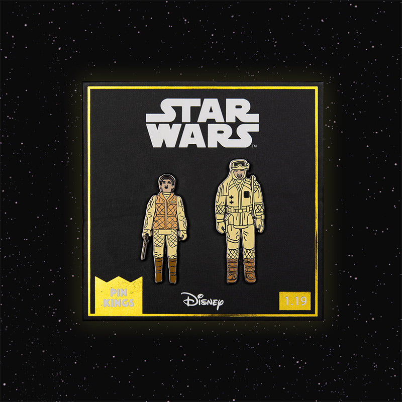 Pin-Set Star Wars 1.19 – Leia (Hoth-Outfit) und Rebellen-Kommandant