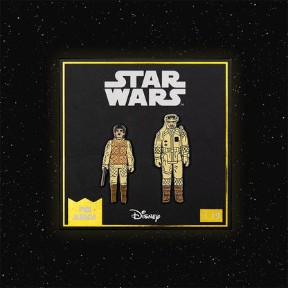 Pin-Set Star Wars 1.19 – Leia (Hoth-Outfit) und Rebellen-Kommandant